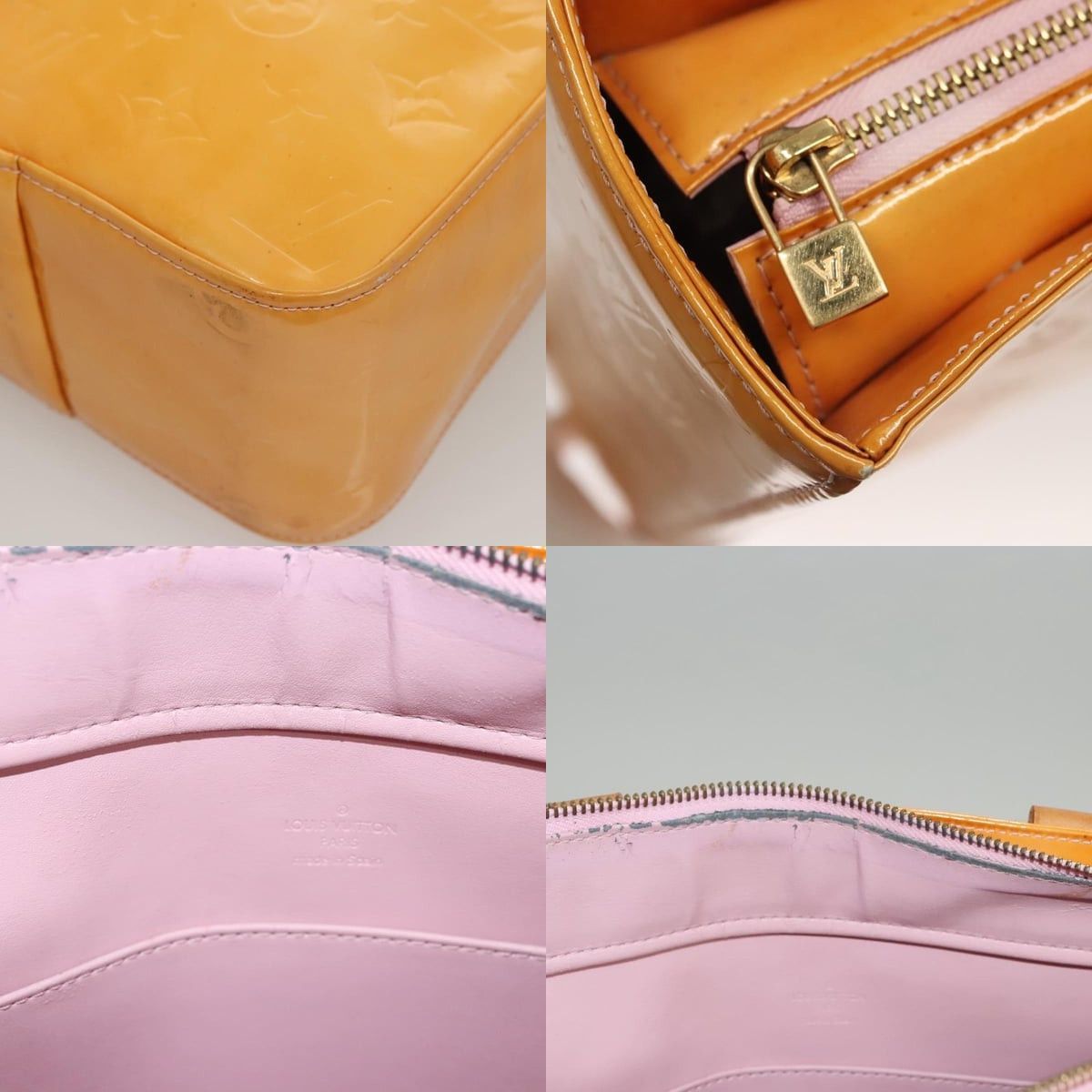 Louis Vuitton LOUIS VUITTON Monogram Vernis Columbus Bag Marshmallow Pink Size ONE SIZE - 11 Thumbnail