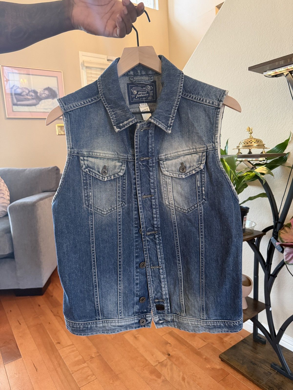 Diesel Diesel Denim Vest Size US S / EU 44-46 / 1 - 1 Thumbnail