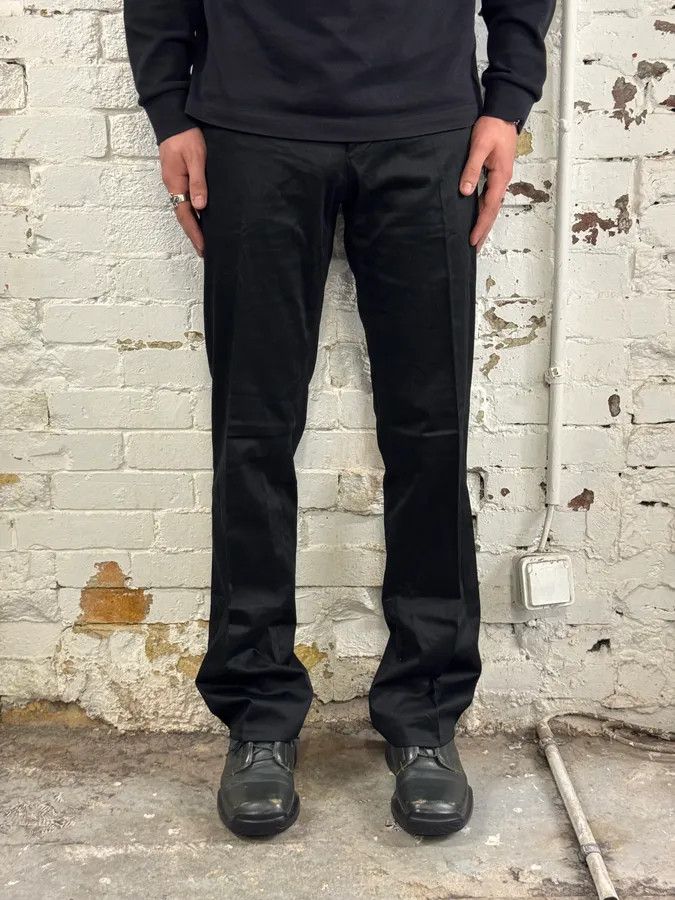 Roberto Cavalli 2000s Roberto Cavalli Black Classy Casual Pants Size US 31 - 1 Thumbnail