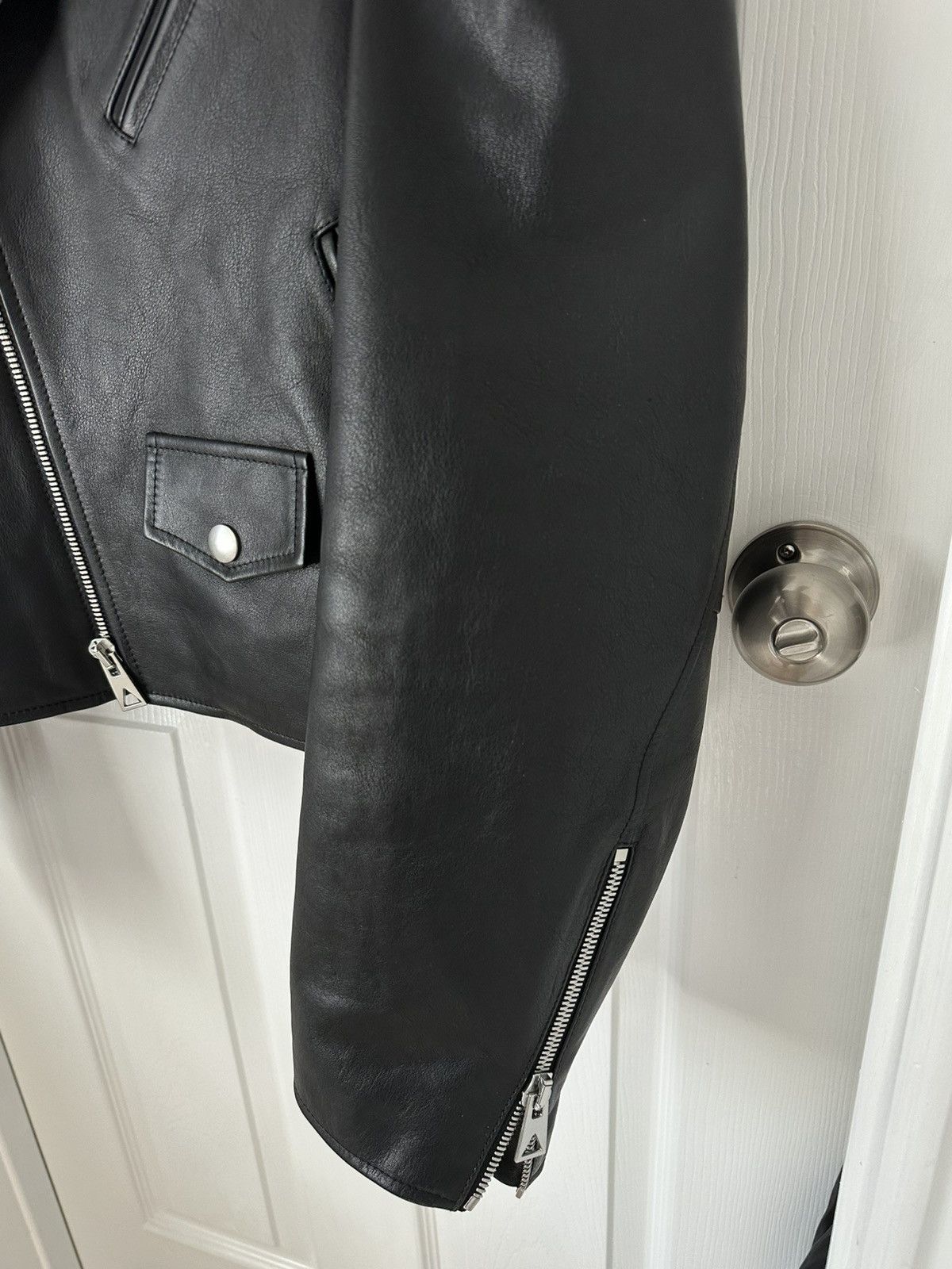 Bottega Veneta Biker Lambskin Leather Jacket Size US M / EU 48-50 / 2 - 7 Thumbnail