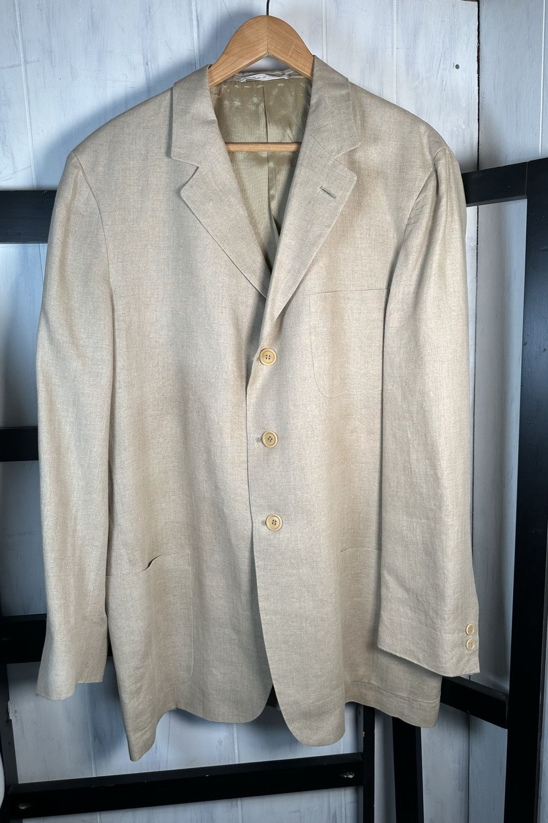Ermenegildo Zegna 100% Linen Jacket, 48-extra T, DRYCLEANED, MINT Size 46L - 1 Thumbnail
