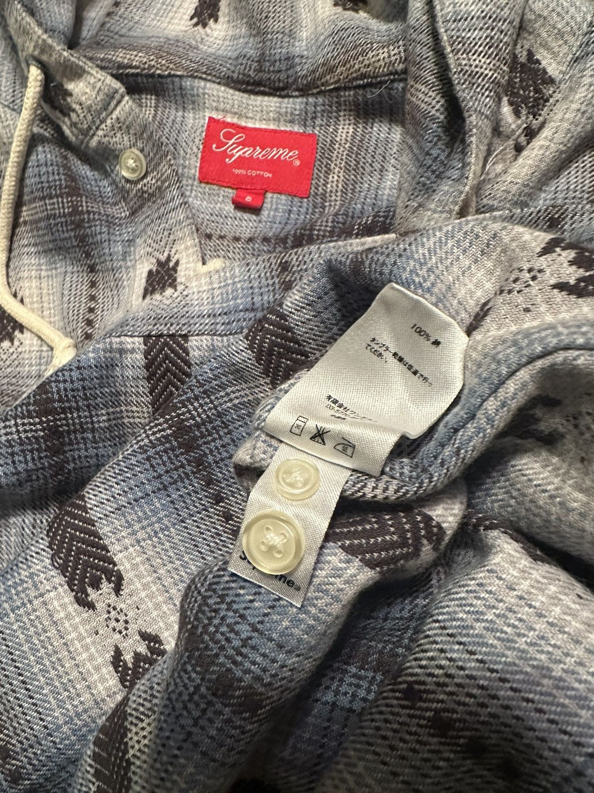 Supreme F/W14 Shadow Plaid Flannel Size US S / EU 44-46 / 1 - 6 Thumbnail