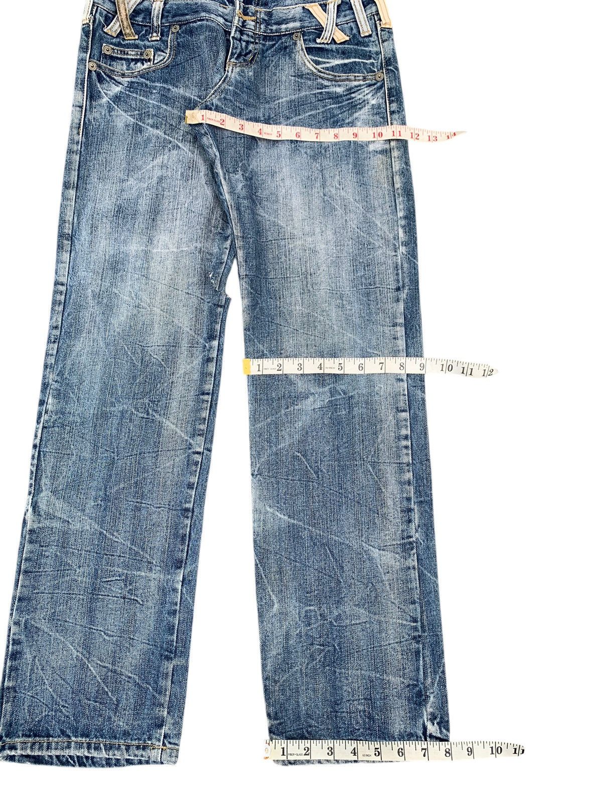 Kapital DOUBLE WAIST MUDMAX RUSTY PUNK JAPANESE DISTRESSED DENIM Size US 28 / EU 44 - 16 Thumbnail