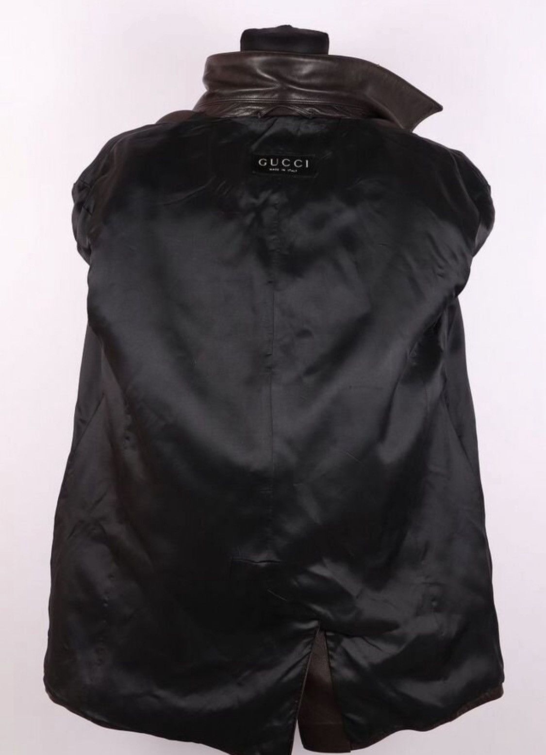 Gucci Archive Gucci by Tom Ford Leather Biker Coat Jacket Size US M / EU 48-50 / 2 - 4 Thumbnail