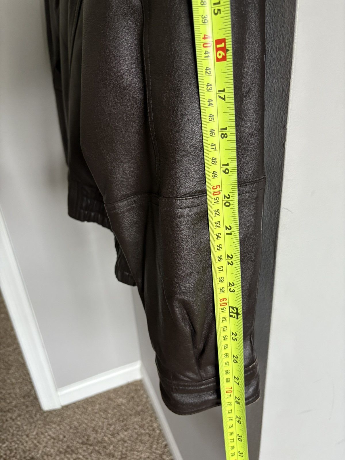 St. Johns Bay St. John’s Bay Brown Leather Bomber Jacket Size US XL / EU 56 / 4 - 5 Thumbnail