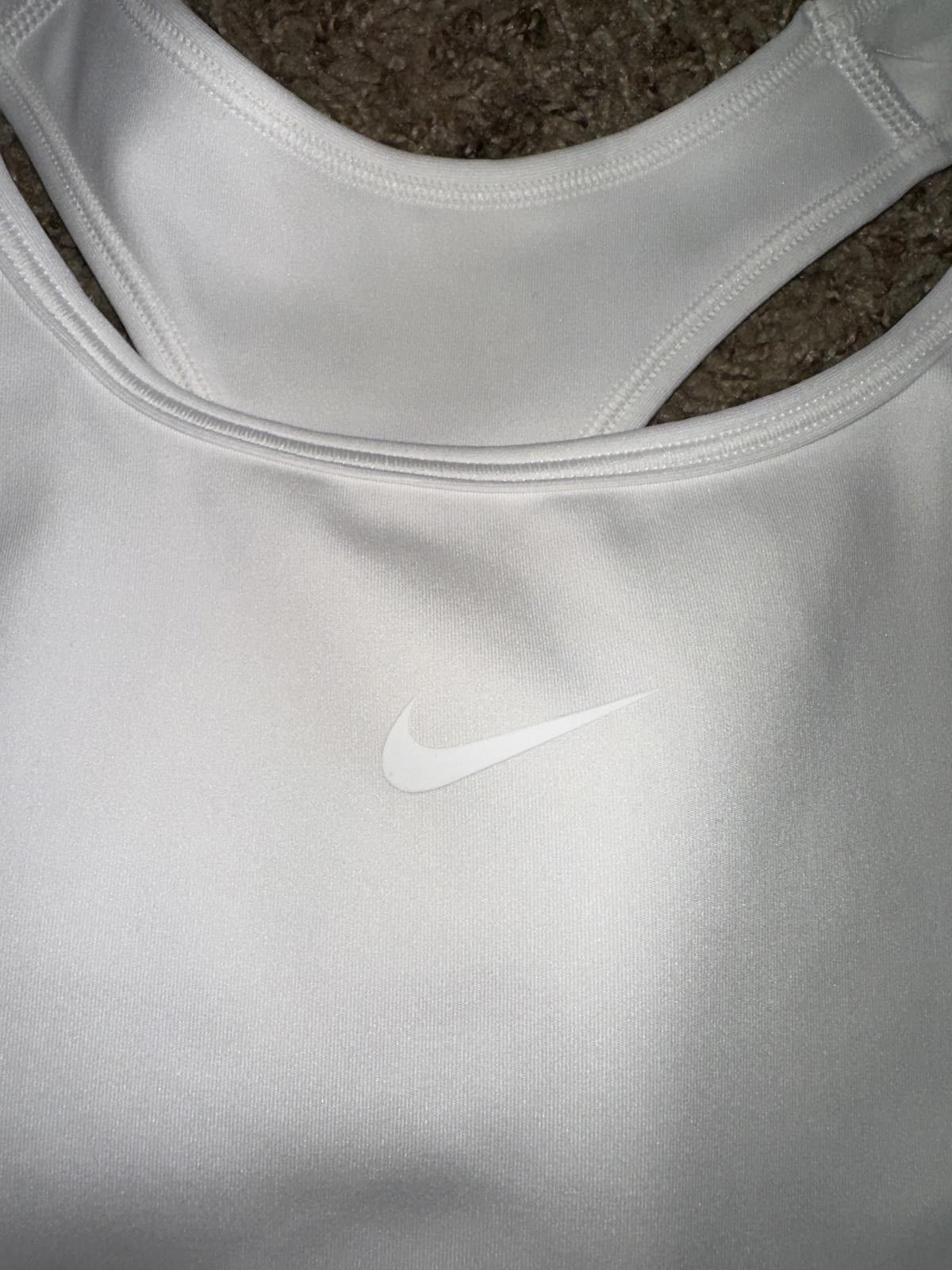Nike Nike Pro Women’s Classic White Sports Bra Size ONE SIZE - 4 Thumbnail