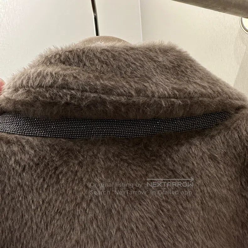 Brunello Cucinelli Brunello Cucinelli Alpaca Wool Double-breasted Coat Size XS / US 0-2 / IT 36-38 - 6 Thumbnail
