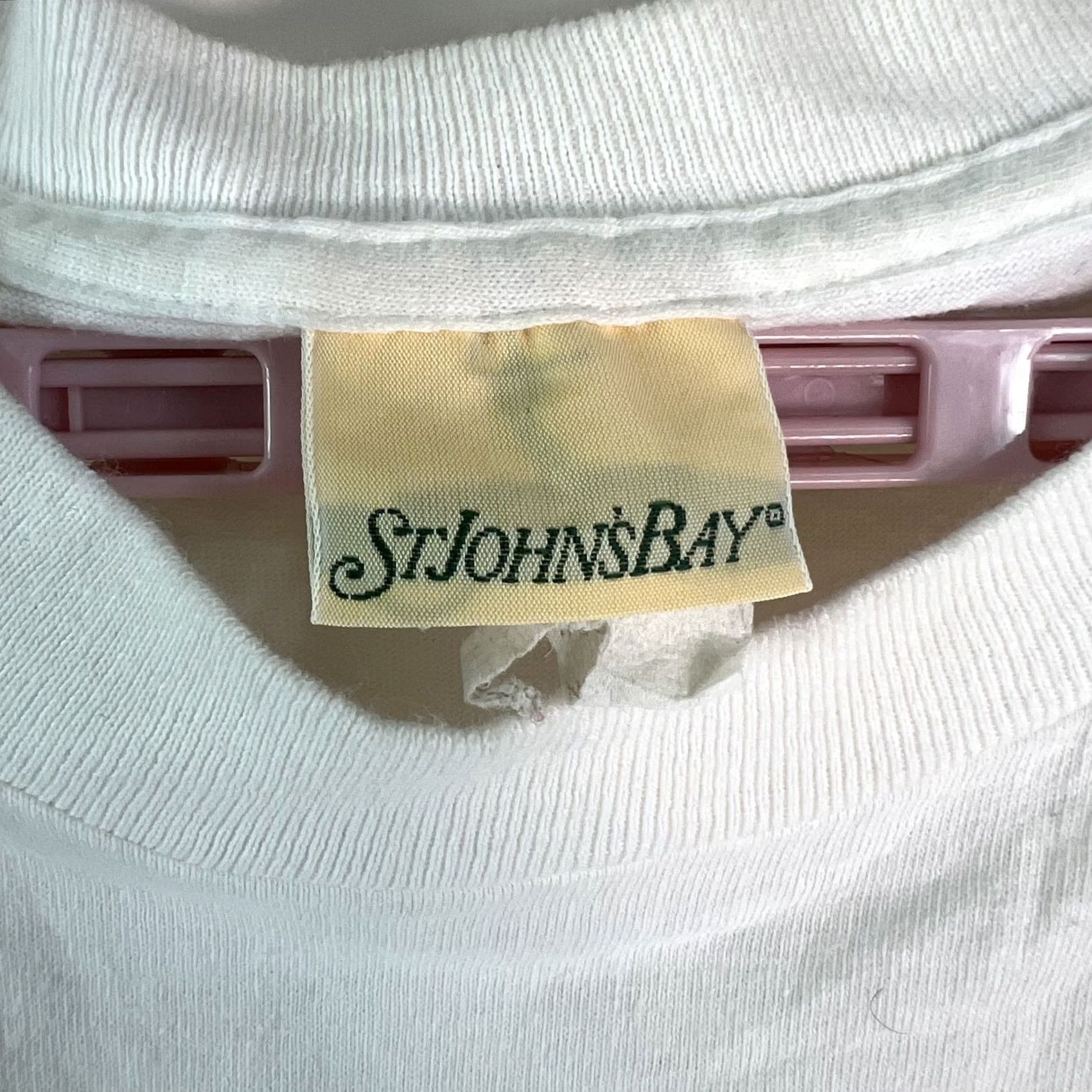 Vintage St. John'S Bay Large Mens White Graphic Shirt Size US L / EU 52-54 / 3 - 6 Thumbnail
