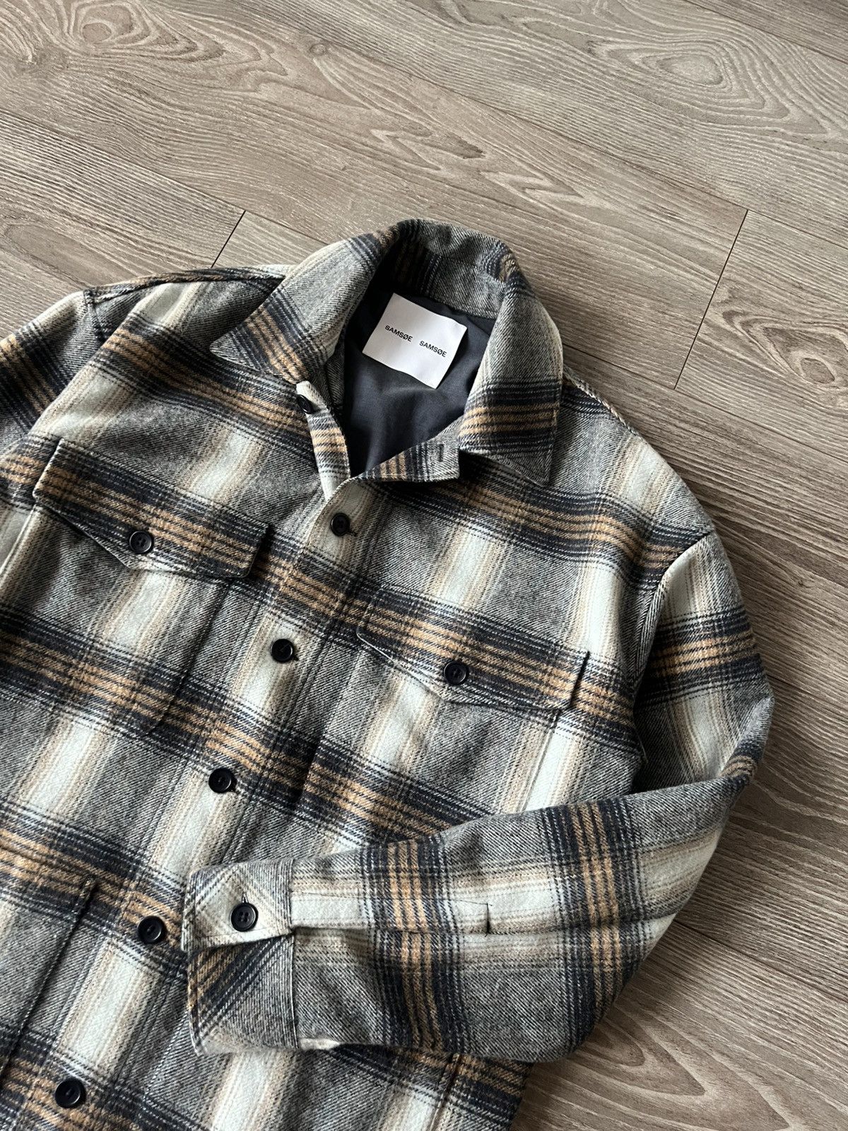 Samsoe Samsoe ‼️Samsoe Samsoe Oendal Acrylic/Wool Casual Shirt Jacket‼️ Size US M / EU 48-50 / 2 - 13 Thumbnail