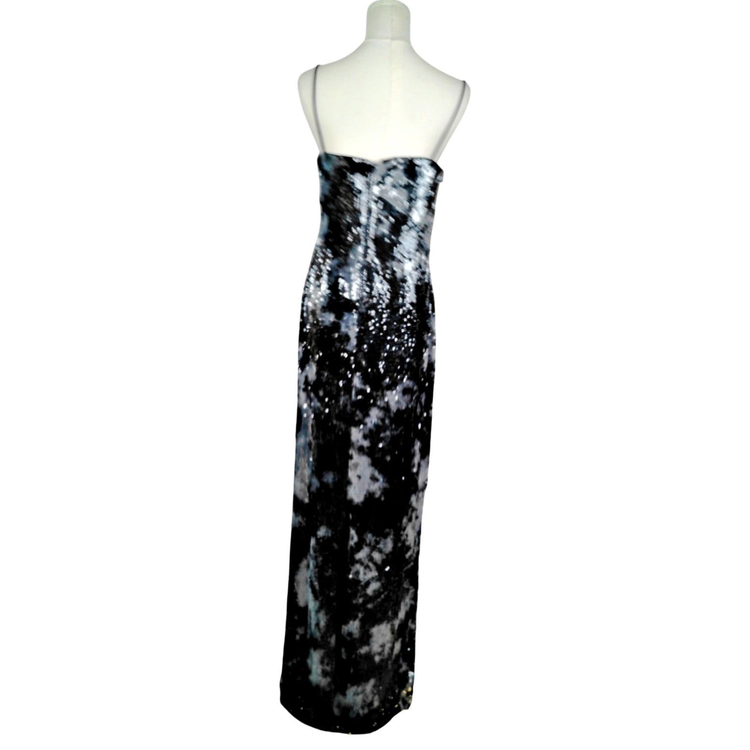 Marchesa Muse Marchesa Geranium Sequin Strapless Sheath Ombre Gown Size M / US 6-8 / IT 42-44 - 5 Thumbnail