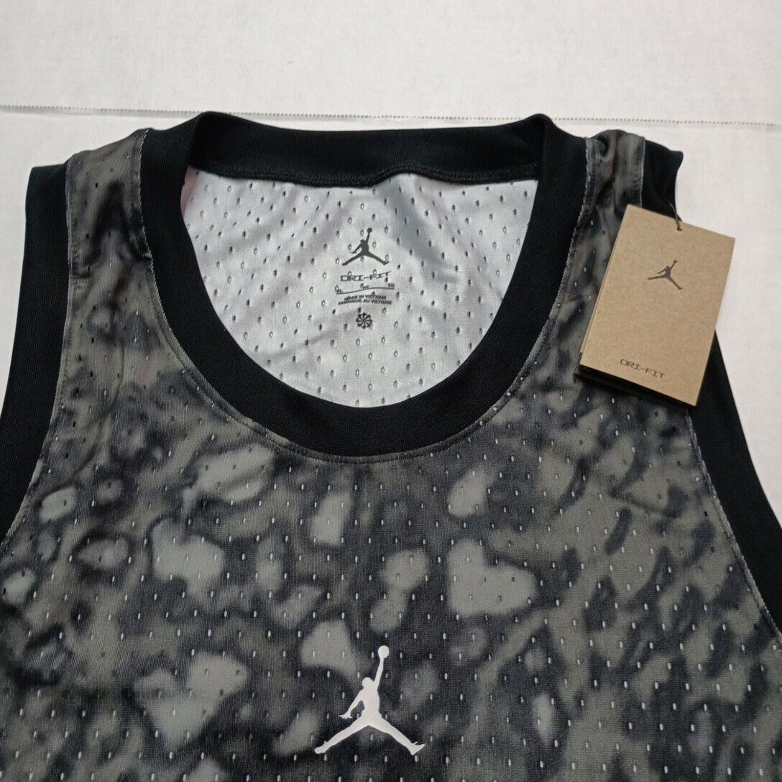 Nike Men's Nike Jordan Dri-Fit Mesh Jersey Men's XL FN5854-010 Size US XL / EU 56 / 4 - 2 Thumbnail