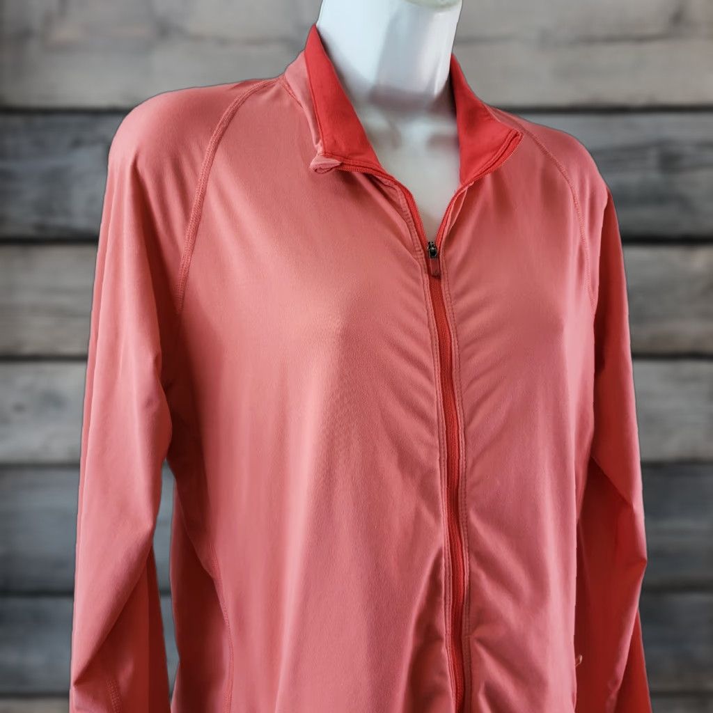 Mountain Hardwear Mountain Hardwear Womens Jacket Sz Large Solid Pink Full Zip Long Sleeve Size L / US 10 / IT 46 - 1 Thumbnail