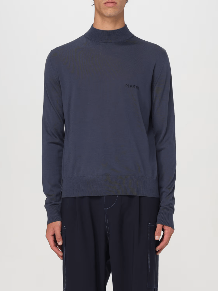Marni BNWT AW24 MARNI FINE WOOL BLOCKS SWEATER 48 Size US M / EU 48-50 / 2 - 1 Thumbnail