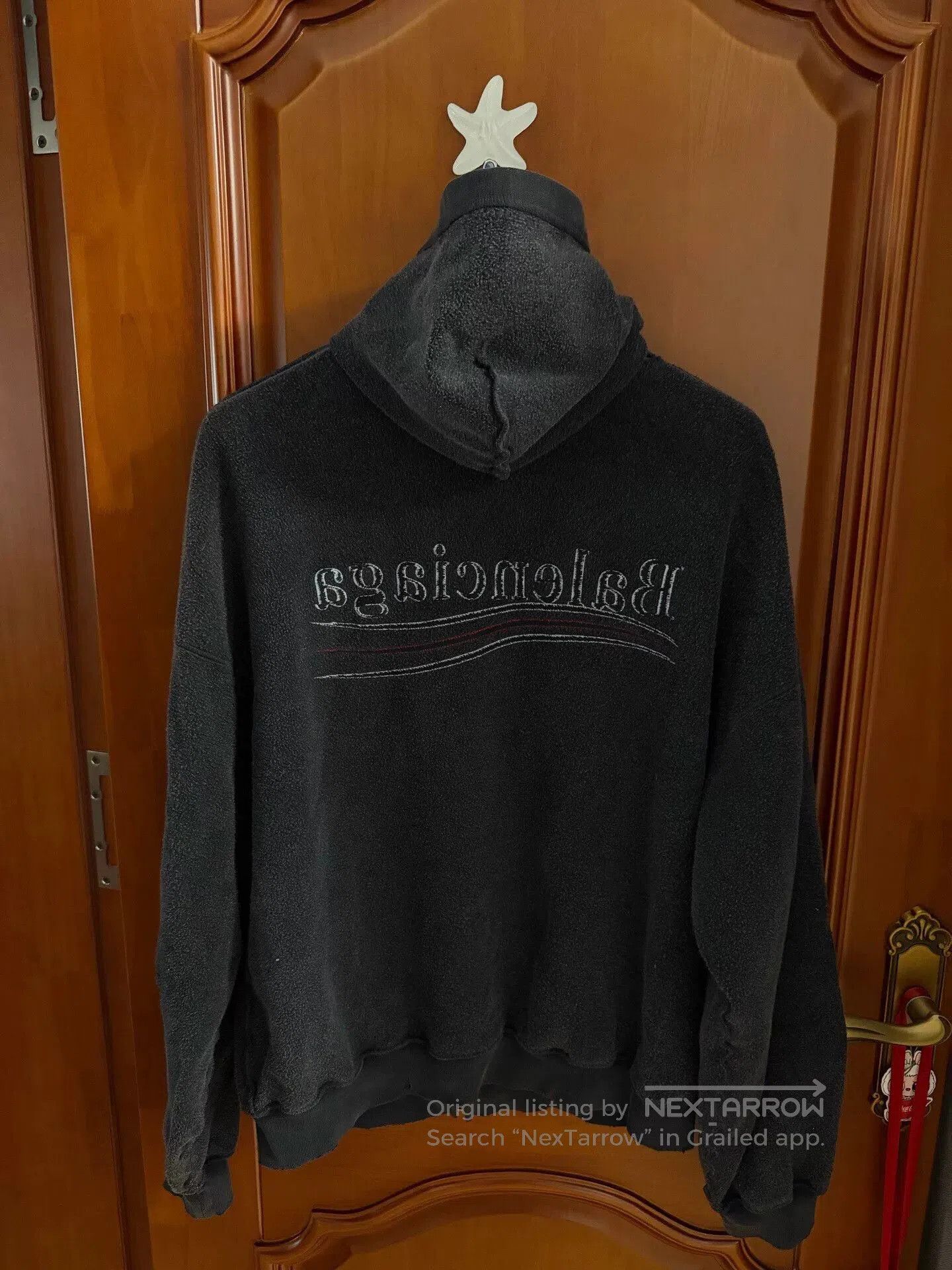 Balenciaga balenciaga wave embroidered hooded sweatshirt. Size US XXL / EU 58 / 5 - 2 Thumbnail
