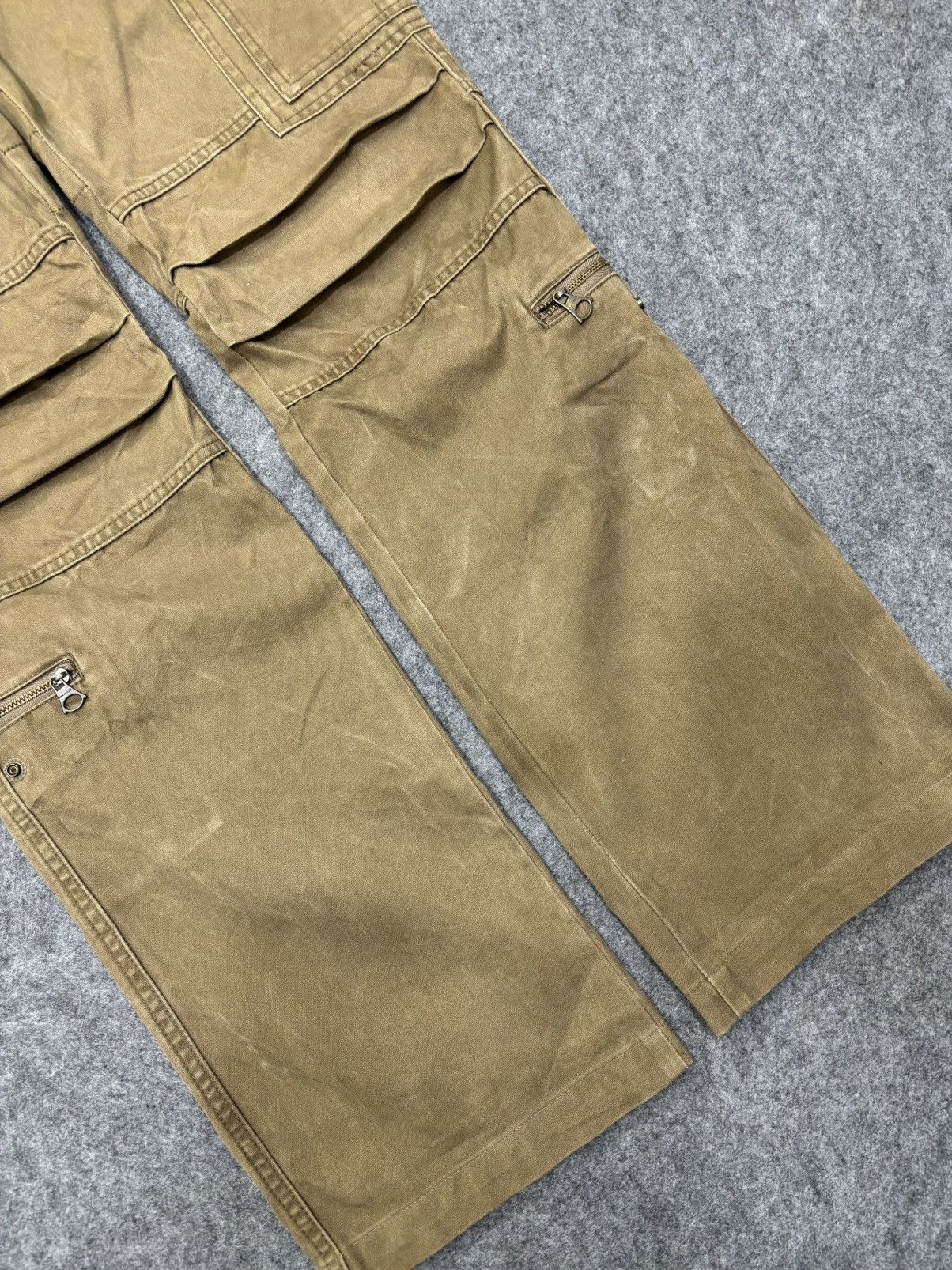 ABAHOUSE 💥Multipockets💥Sick Style Military Abahouse Cargo Pant F639 Size US 33 - 9 Thumbnail