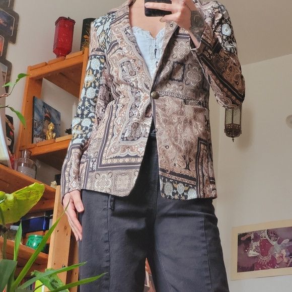 Other Tensione In Bohemian Paisley Mandal Blazer - S Size S / US 4 / IT 40 - 2 Thumbnail