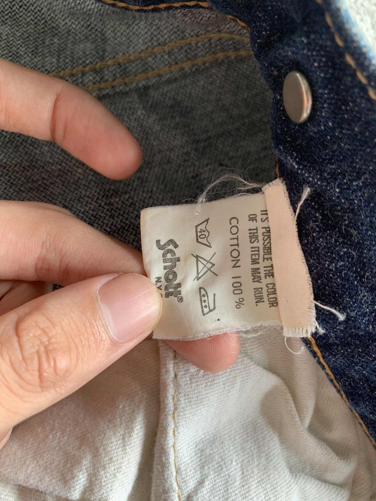 Schott VINTAGE SCHOTT SELVEDGE BUCKLE BACK JAPANESE DENIM Size US 32 / EU 48 - 22 Thumbnail