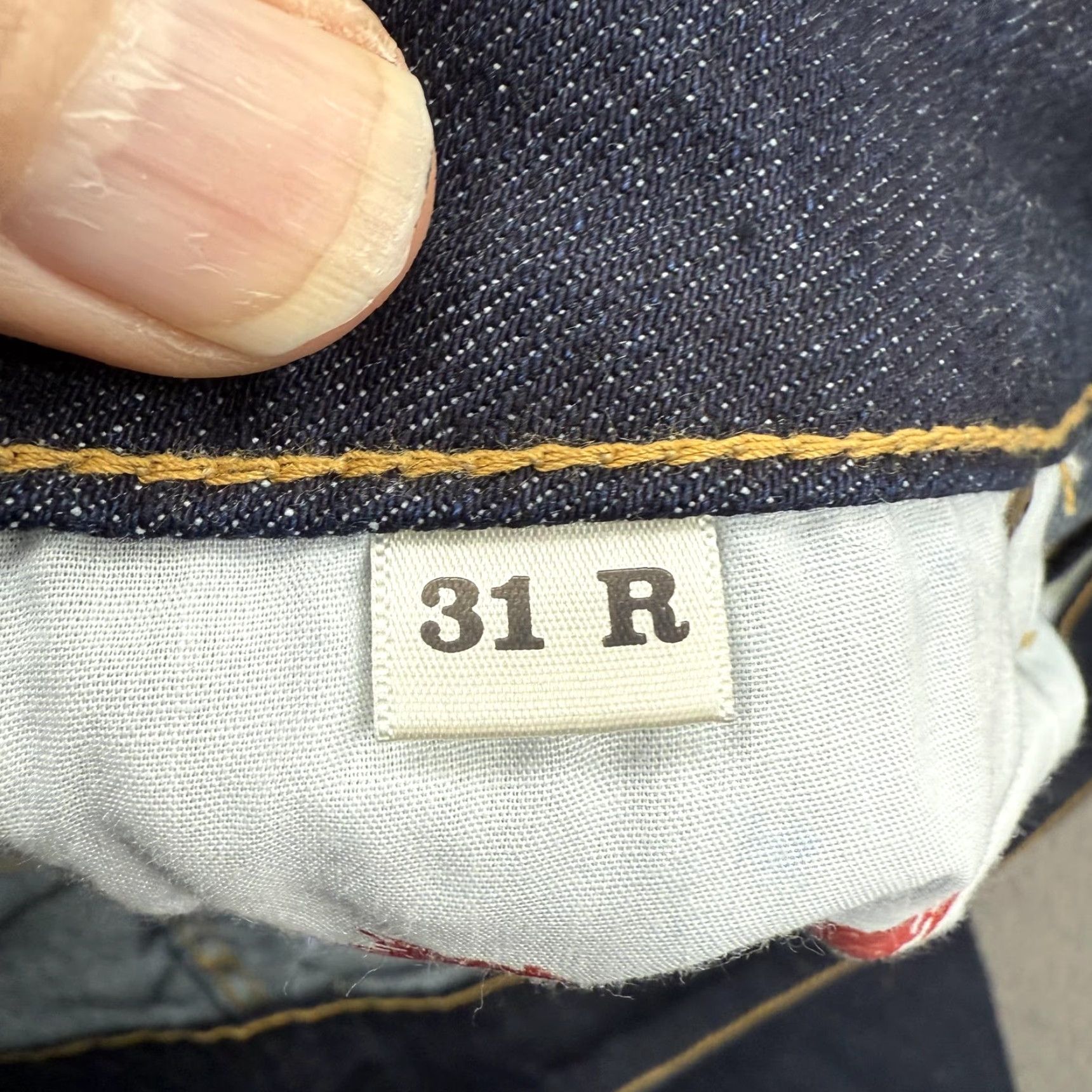 Vintage Schaefer Outfitter Jeans Womens 31 Dark Indigo Bootcut Denim Zip Pocket Spandex 31R 31L USA Womens Boots Size 24" / US 00 / IT 34 - 3 Thumbnail