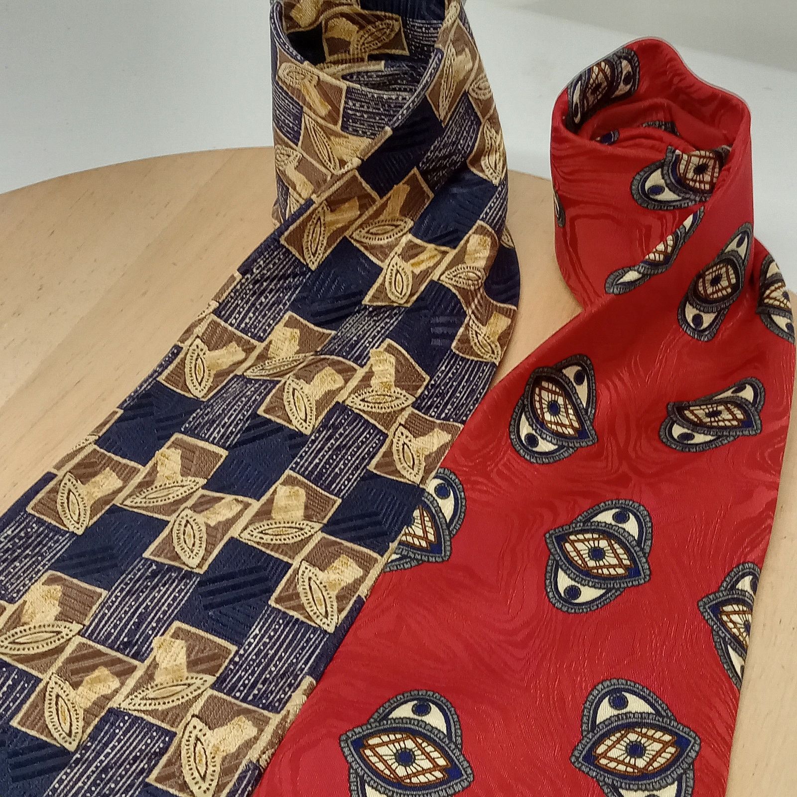 & Other Stories Set Of 2 Talbott Studio Ties Men's Mark Shale 100% Silk USA Size ONE SIZE - 2 Thumbnail