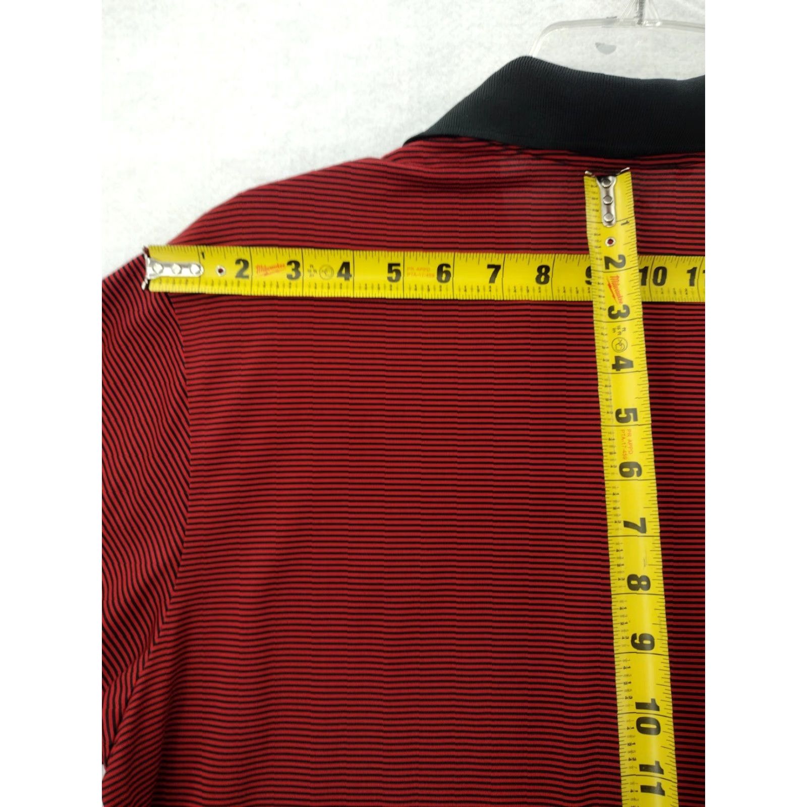 Adidas Adidas Polo Shirt Mens M Climalite Short Sleeve Red Stripes Logo Golf Shirt Size US M / EU 48-50 / 2 - 7 Thumbnail