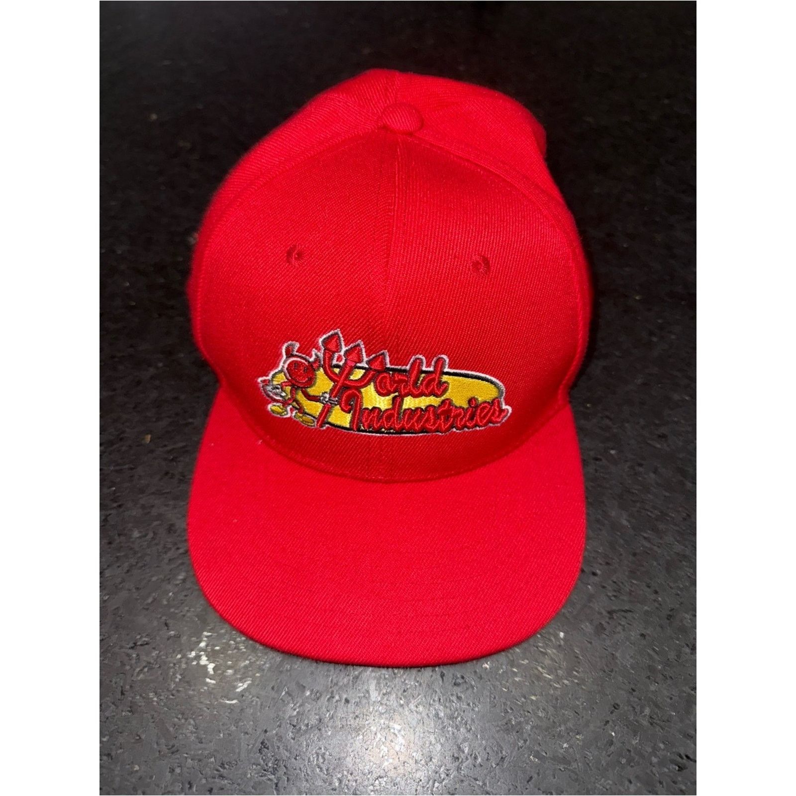 World Industries WORLD INDUSTRIES DEVIL FLAMEBOY SKATEBOARD 90's RED CAP HAT Size ONE SIZE - 2 Thumbnail