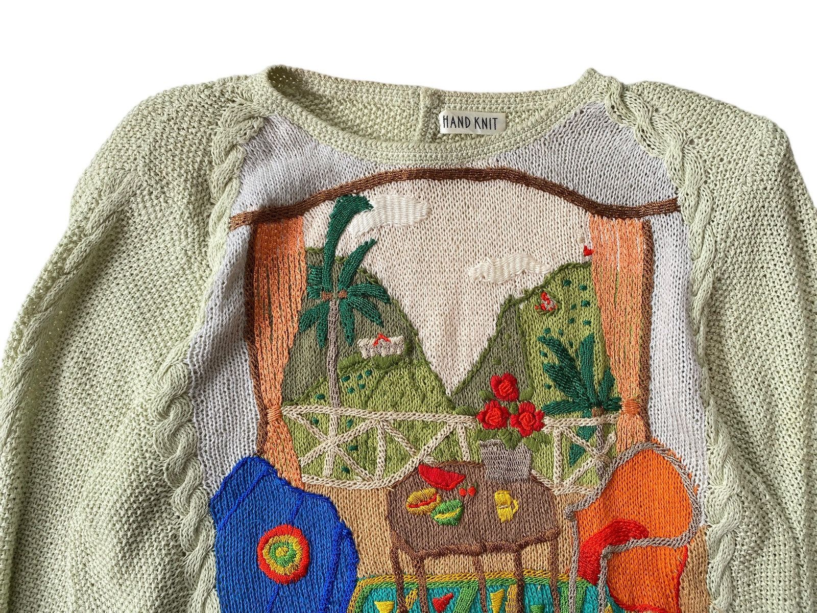 Vintage Vtg 90s Handknit Knitwear Size US M / EU 48-50 / 2 - 3 Thumbnail