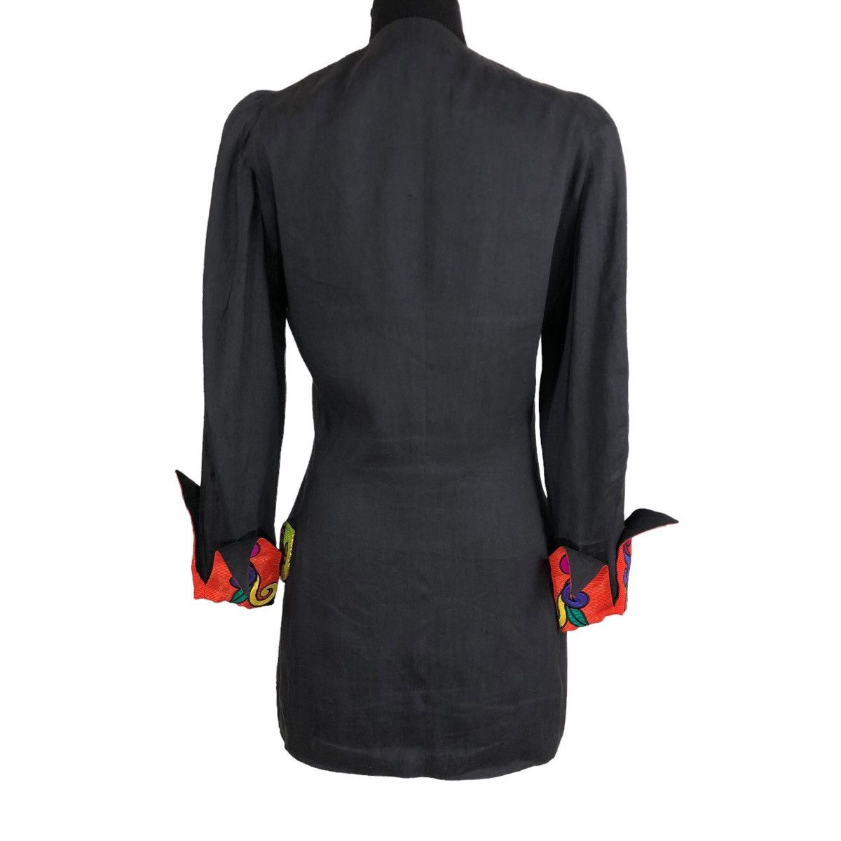 Versace Vintage Gianni Versace Couture 1991 S/S Baroque Cuff Blazer Size S / US 4 / IT 40 - 19 Thumbnail