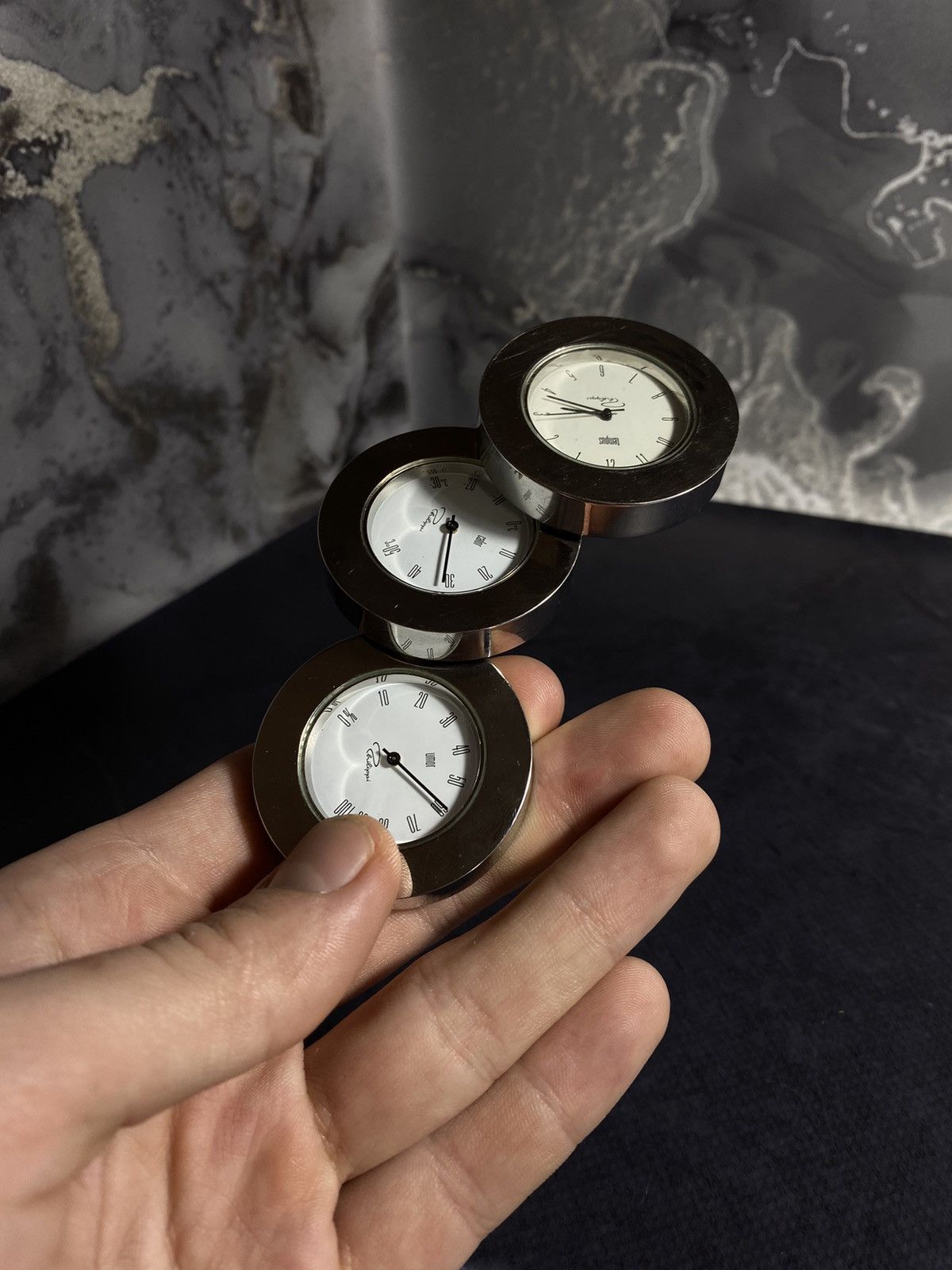 Jewelry × Vintage Vintage Desk Clock Set – Timeless Elegance ⏳ Japanese Brand Size ONE SIZE - 20 Thumbnail
