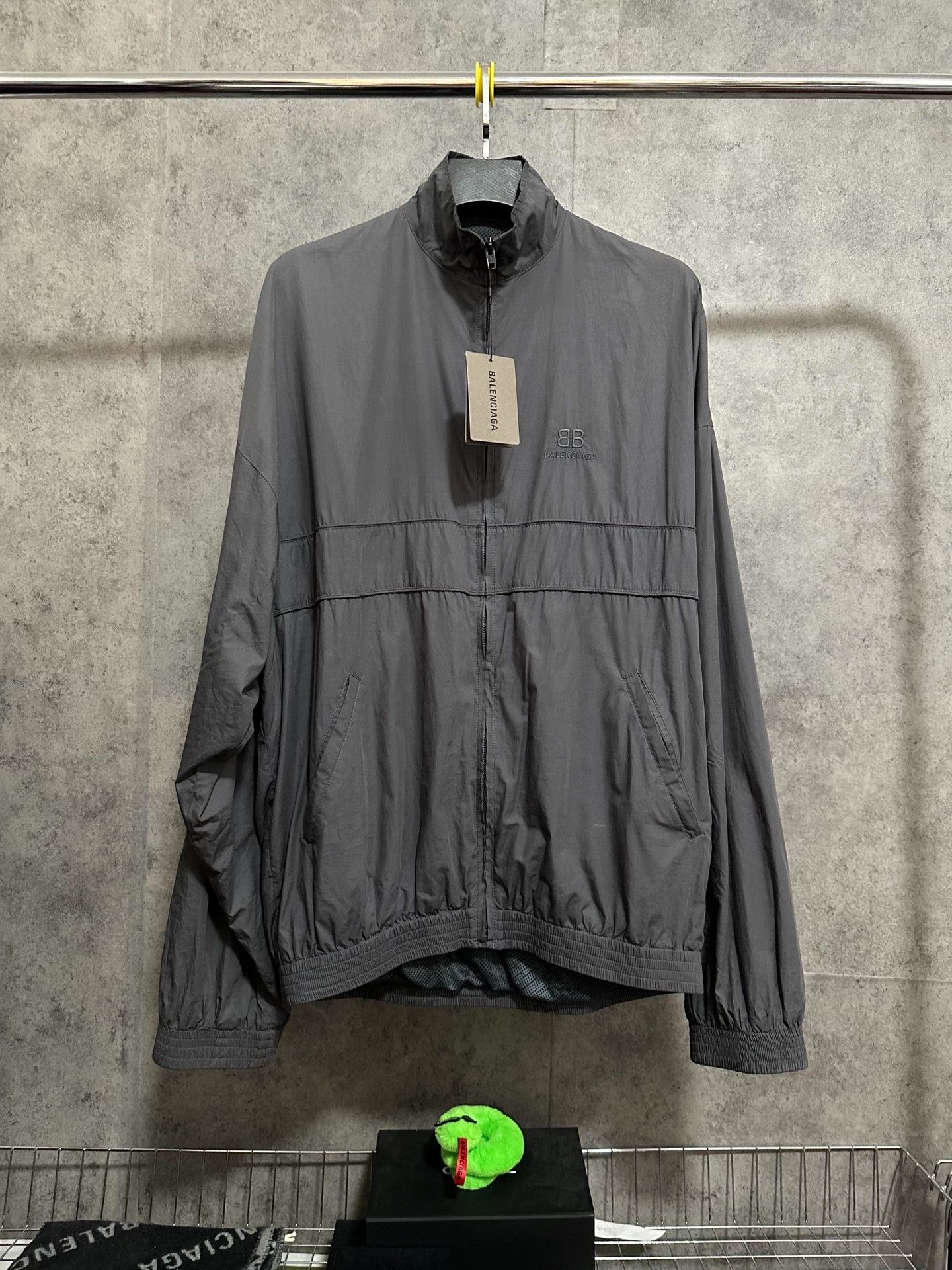 Balenciaga Balenciaga Double B Embroidered Zip Windbreaker Size US S / EU 44-46 / 1 - 1 Thumbnail