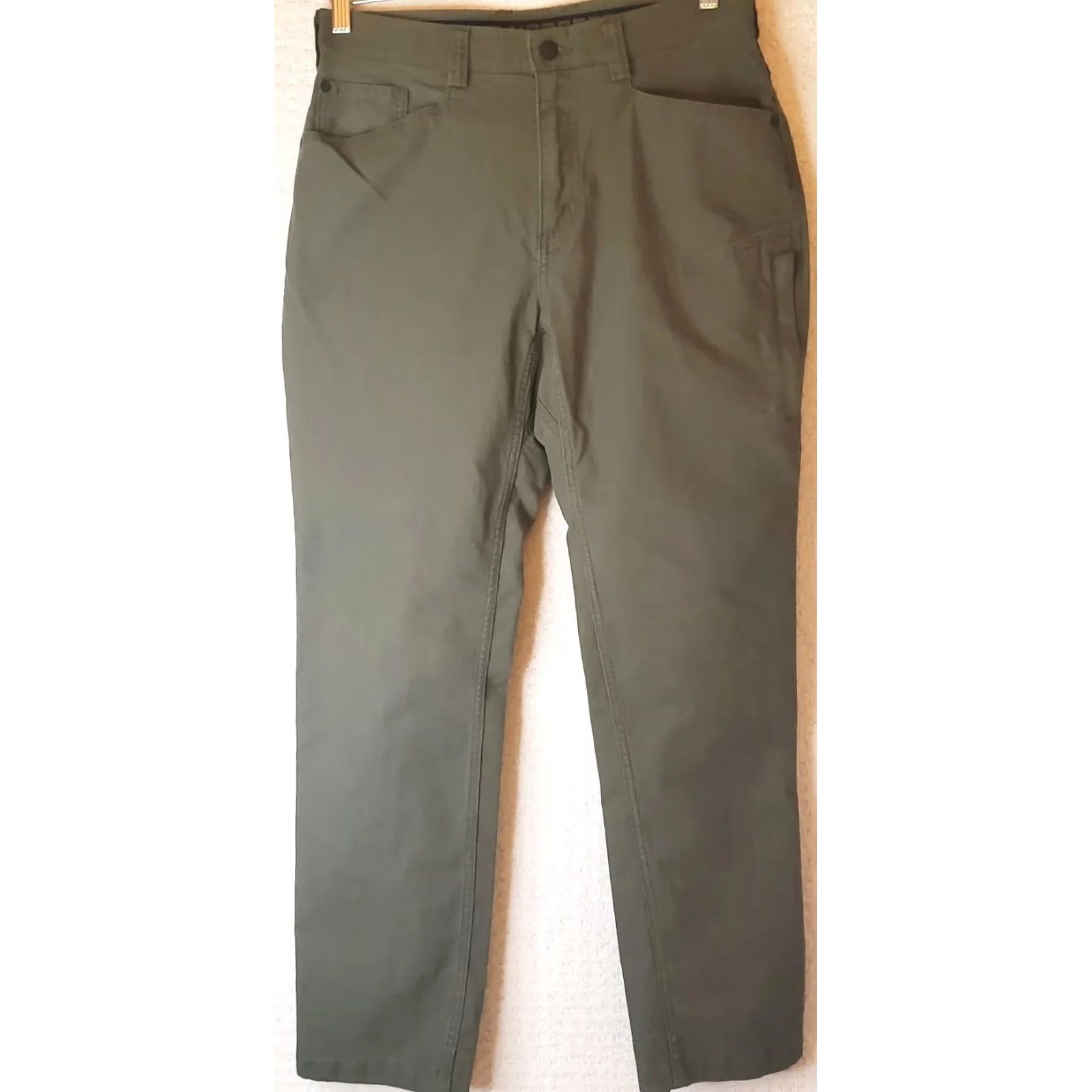 Olive Alaskan HardGear by Duluth Trading Co. Women's Hiking Work Pants Sz 8 REG Olive Vintage Olive Straight Pant Womens Size 30" / US 8 / IT 44 - 2 Thumbnail