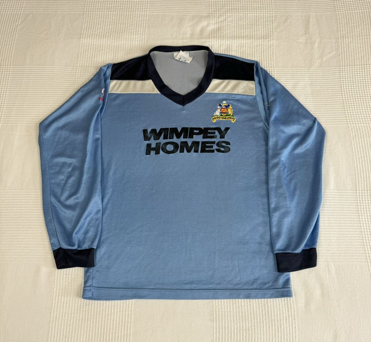 image of Soccer Jersey x Vintage 1987-88 Maidstone United Fc Football Kit in Blue, Men's (Size Large)