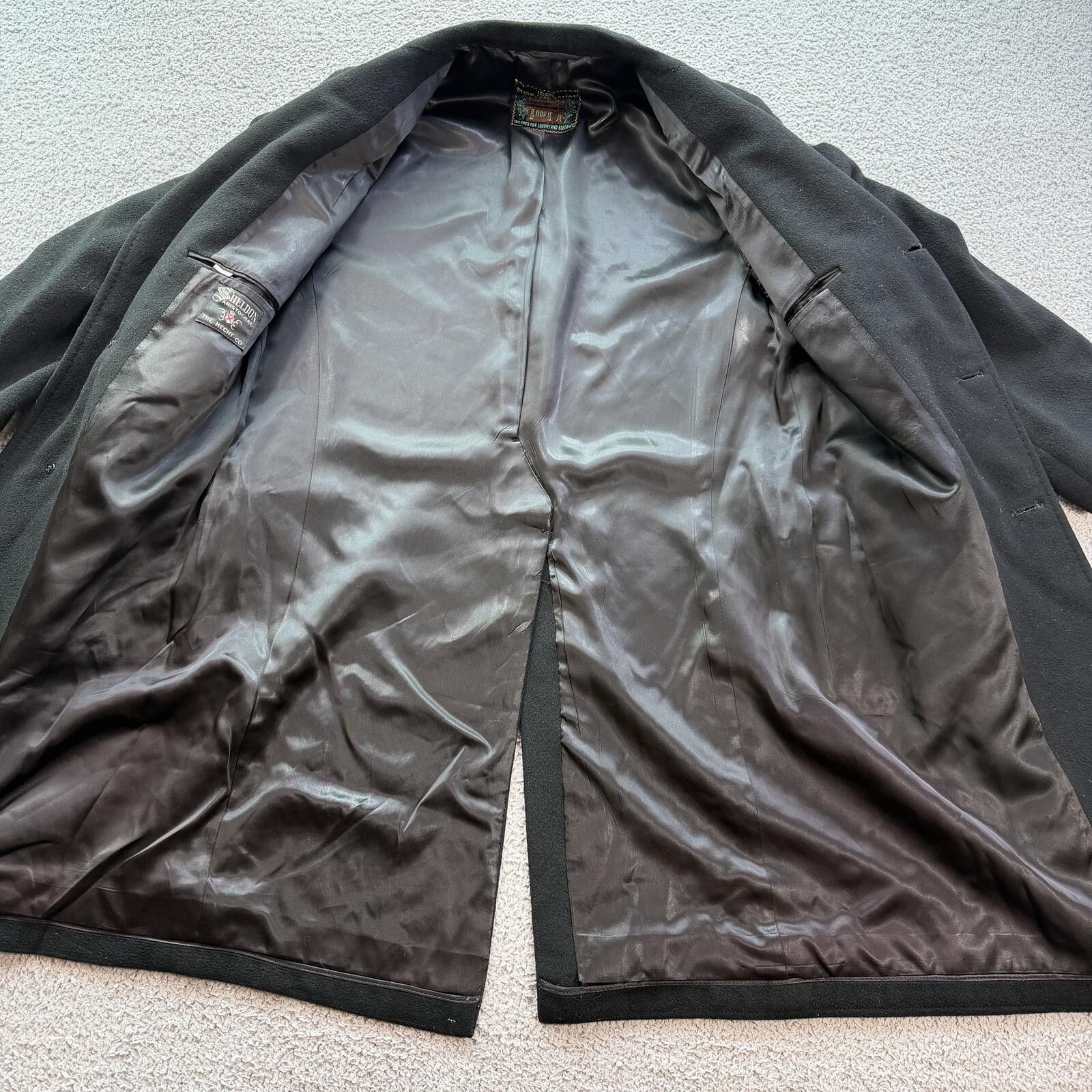Other Vintage 100% Cashmere Overcoat Black Luxury Wool Coat Mens M Size US M / EU 48-50 / 2 - 5 Thumbnail