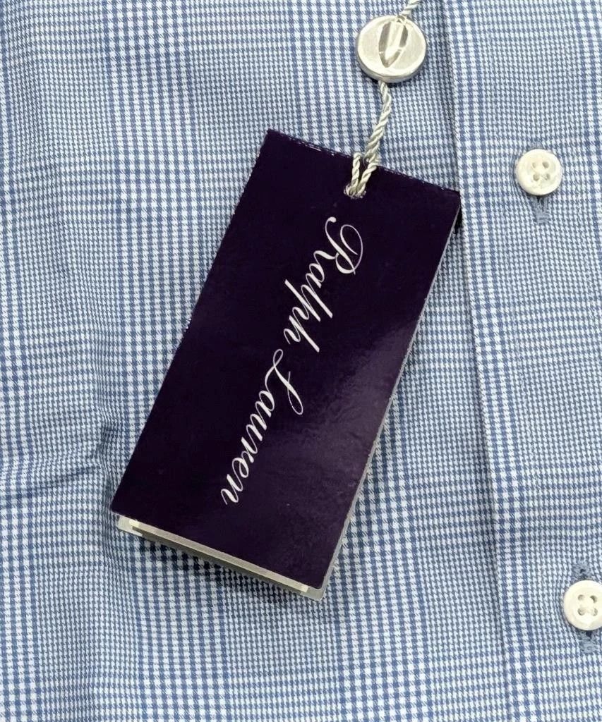 Ralph Lauren Purple Label Ralph Lauren Purple Label Glen Check Cotton Dress Shirt 17.5 Size US XL / EU 56 / 4 - 6 Thumbnail