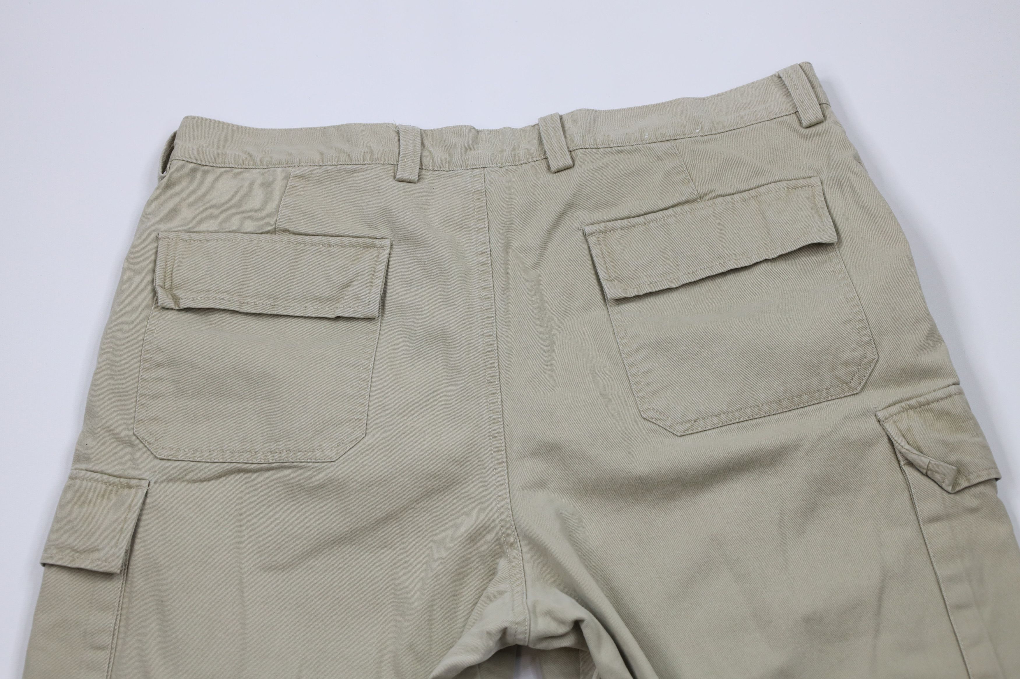 Gap × Vintage Vintage 90s Y2K Gap Fleece Lined Wide Leg Cargo Pants Beige Size US 40 / EU 56 - 10 Thumbnail
