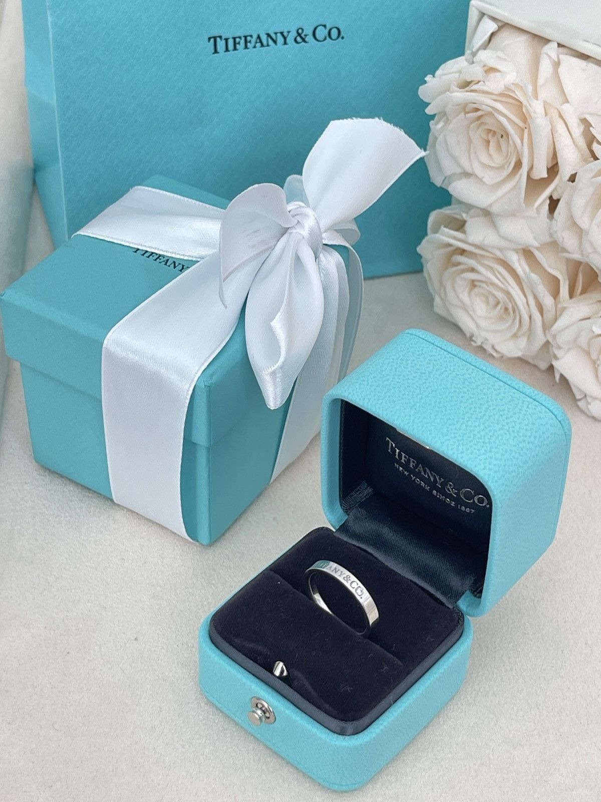 Tiffany & Co. Tiffany & Co. Band Ring in Platinum Diamond 5.5 NEW $2400 Size ONE SIZE - 11 Thumbnail