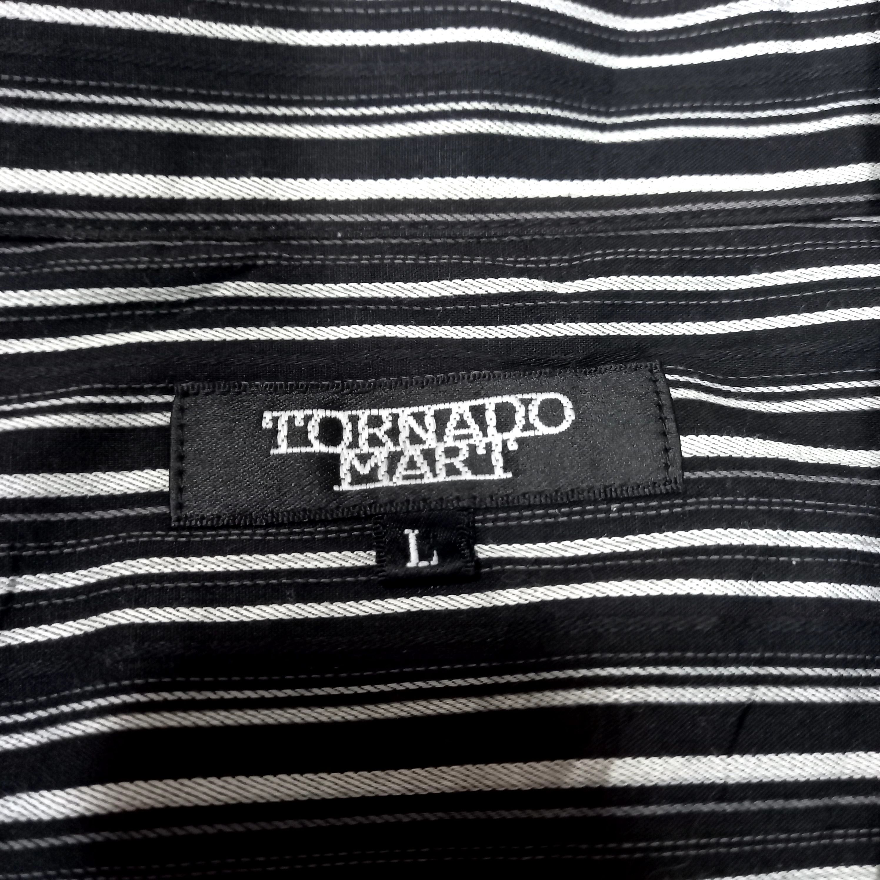Tornado Mart 2000s Tornado Mart - Patchwork Stripe Shirt Size US S / EU 44-46 / 1 - 3 Thumbnail
