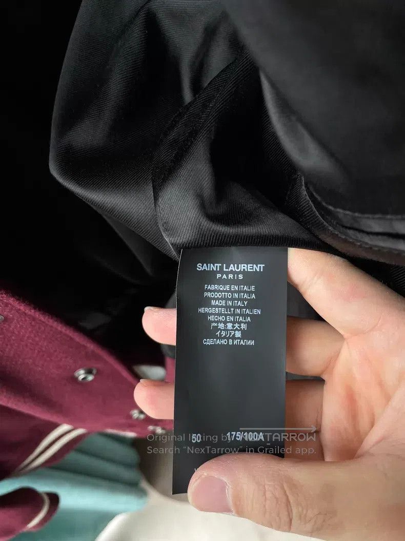 Saint Laurent Paris Saint Laurent Paris Wool Leather Baseball Jacket Size US M / EU 48-50 / 2 - 5 Thumbnail