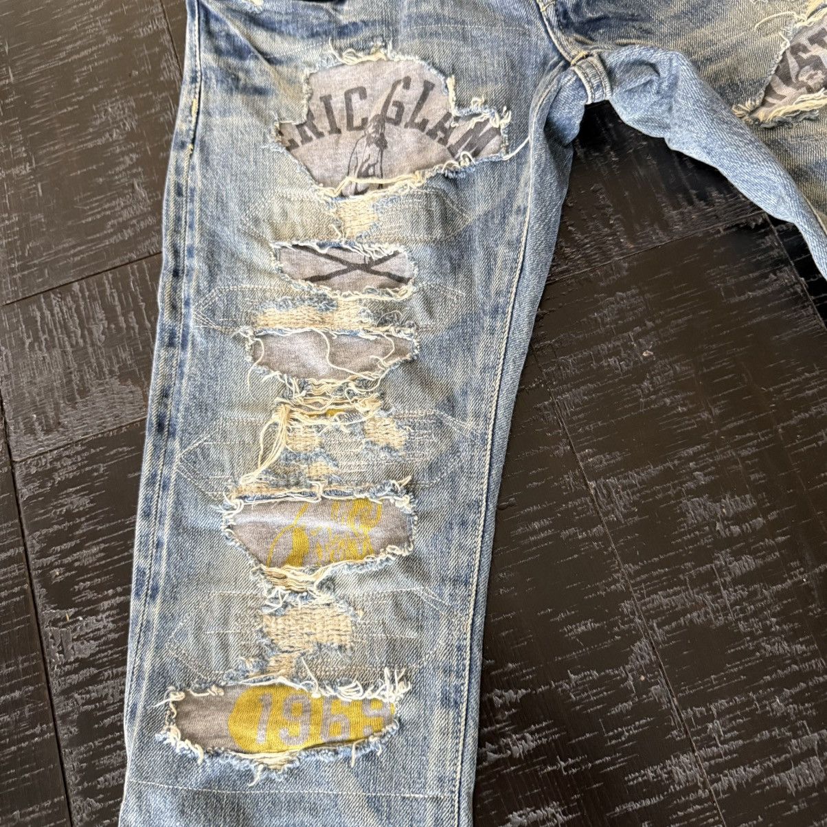 Hysteric Glamour Hysteric Glamour Hysteric Jeans “CPR” Distressed Patchwork Size US 29 - 3 Thumbnail