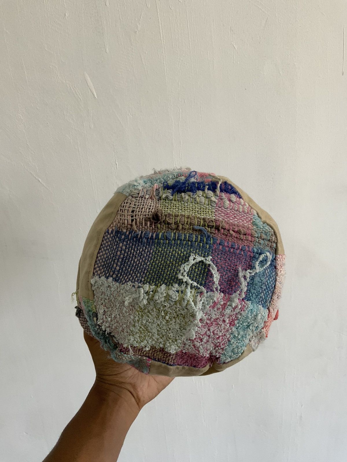 If Six Was Nine Patchwork Crochet Distressed Bucket Hat Size ONE SIZE - 6 Thumbnail