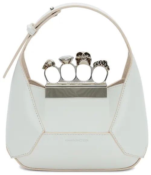Alexander McQueen o1w1db10925 Size: OS/The Jewelled Hobo Mini Bag in White Size ONE SIZE - 1 Preview