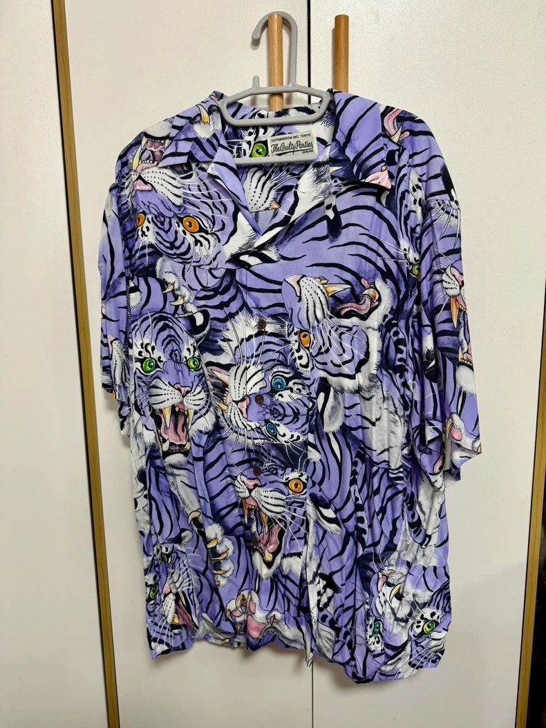 Wacko Maria Wacko Maria TIM LEHI HAWAIIAN SHIRTS - Tiger print long sl Size US XL / EU 56 / 4 - 1 Thumbnail