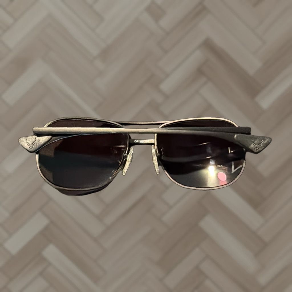 Vintage VINTAGE ArtCraft Sunglasses Small Aviator Design Black Pilot Medium Black USA Sunglasses Mens Women Girls Boys Size ONE SIZE - 1 Thumbnail
