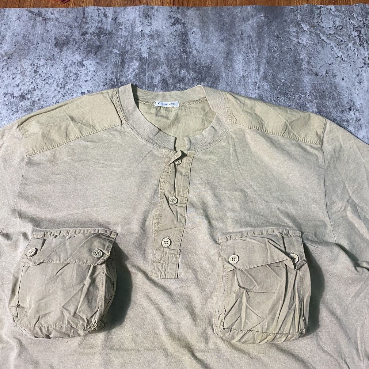 Other Vintage Vincent Vega Designer Italy Two Pocket Tshirt Size US L / EU 52-54 / 3 - 2 Thumbnail