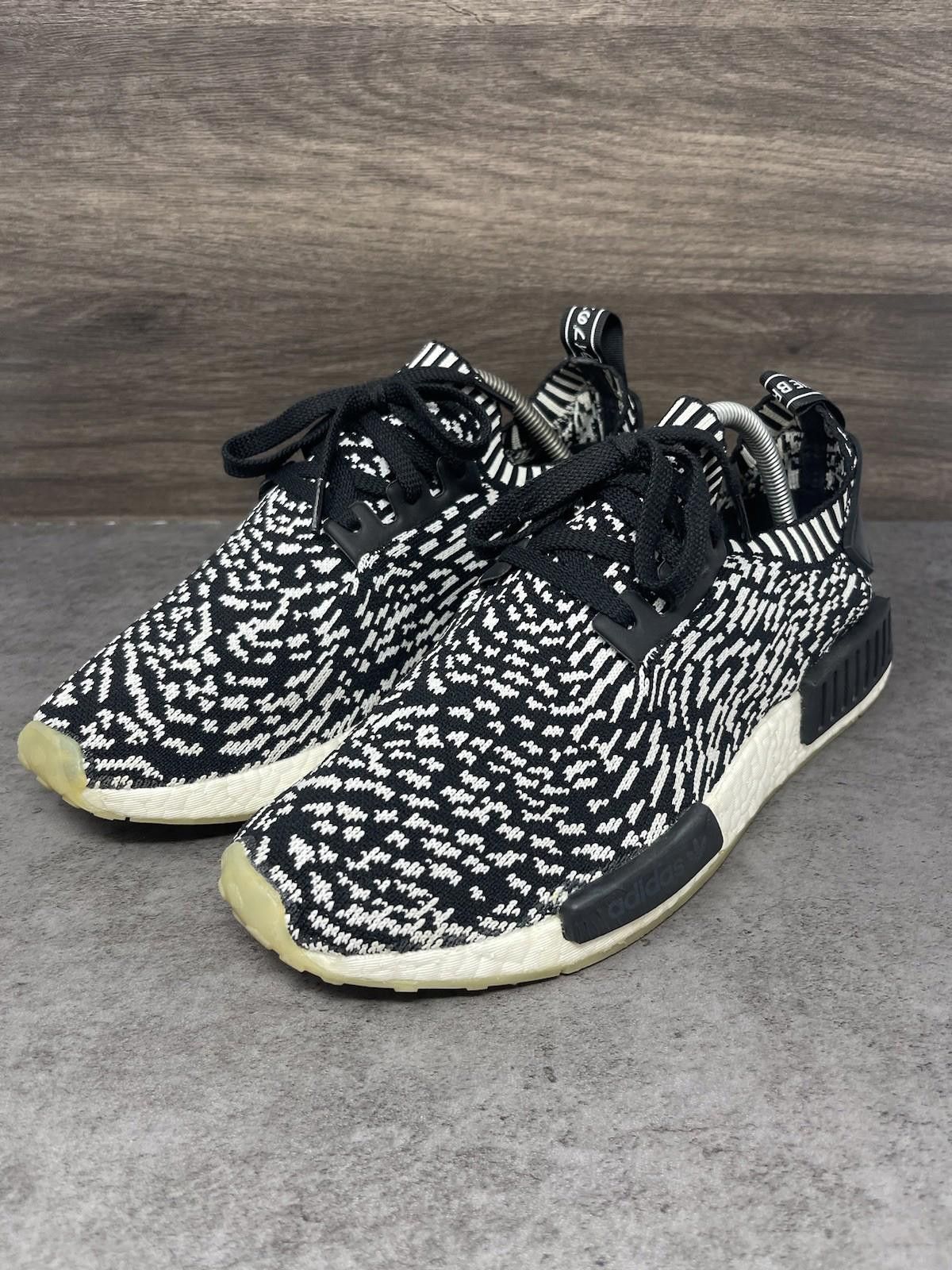 Adidas Adidas NMD R1 Primeknit Zebra Mens Size 8.5 White Black Size US 8.5 / EU 41-42 - 2 Thumbnail