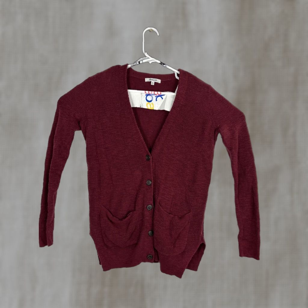 Madewell Madewell Fieldwalk Cardigan Heather Marl Gray Button Front Knit Womens XS G2410 Size XS / US 0-2 / IT 36-38 - 1 Thumbnail