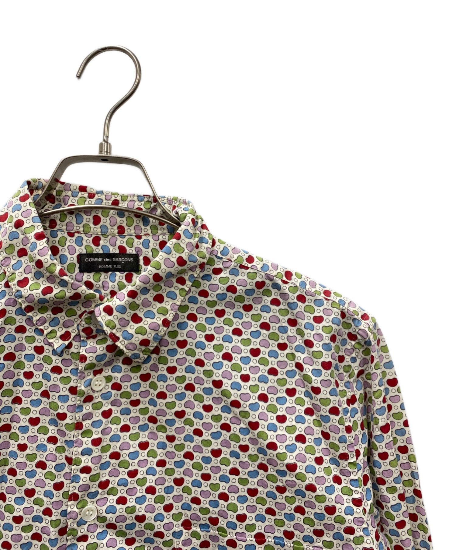 Comme des Garcons Homme Plus COMME des GARÇONS HOMME PLUS 99SS Ruffle Bean Print Shirt Size US M / EU 48-50 / 2 - 6 Thumbnail