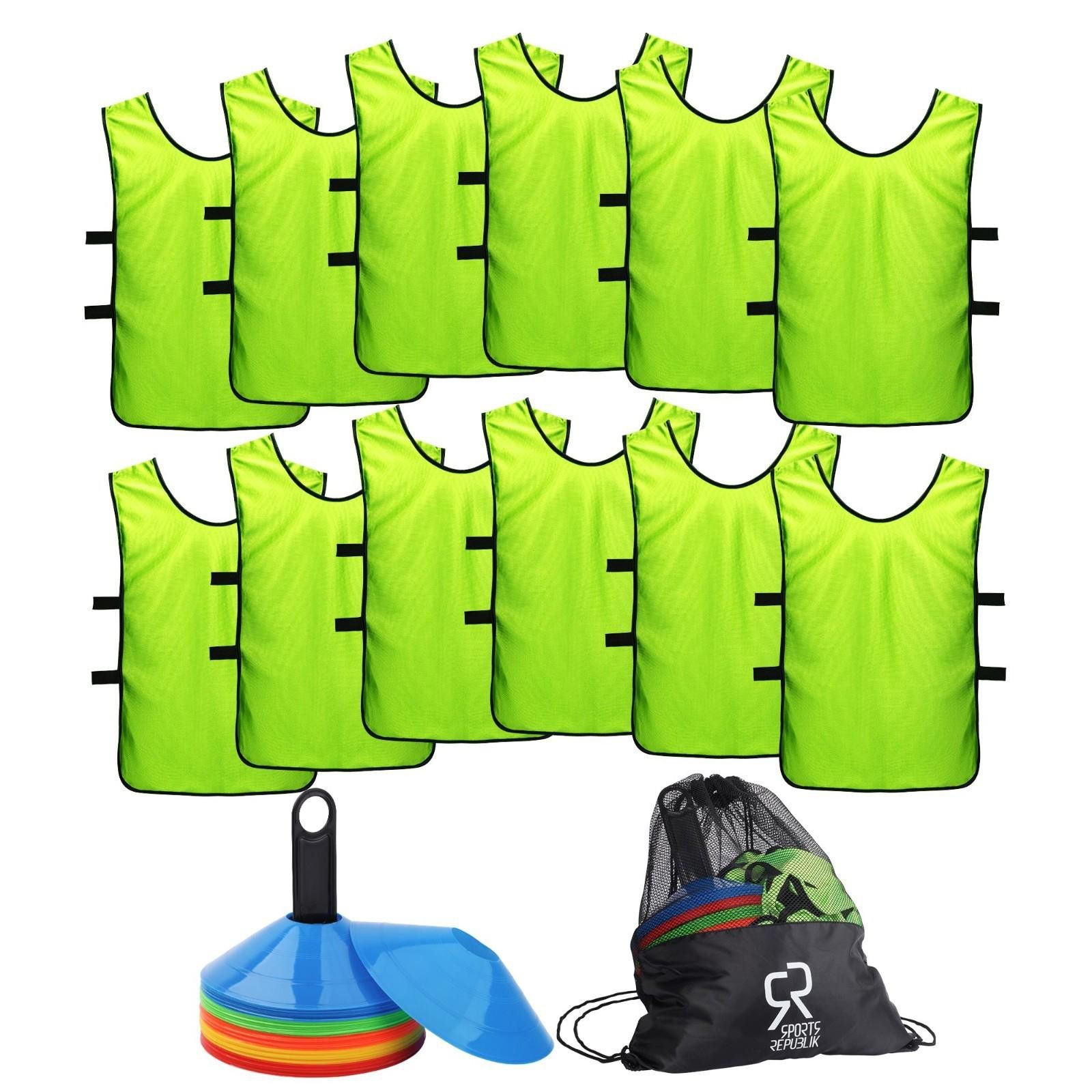 Other Sports Republik 50 Disc Cones & 12 Training Vest/Pennies XL Size ONE SIZE - 1 Thumbnail