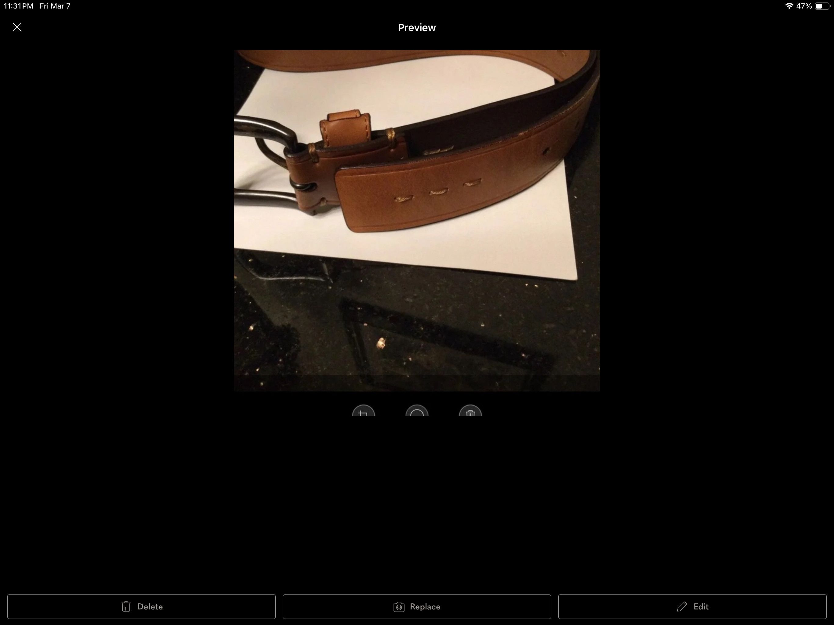 Andrew Marc Men’s MARC New York Belt Size 32 - 7 Thumbnail