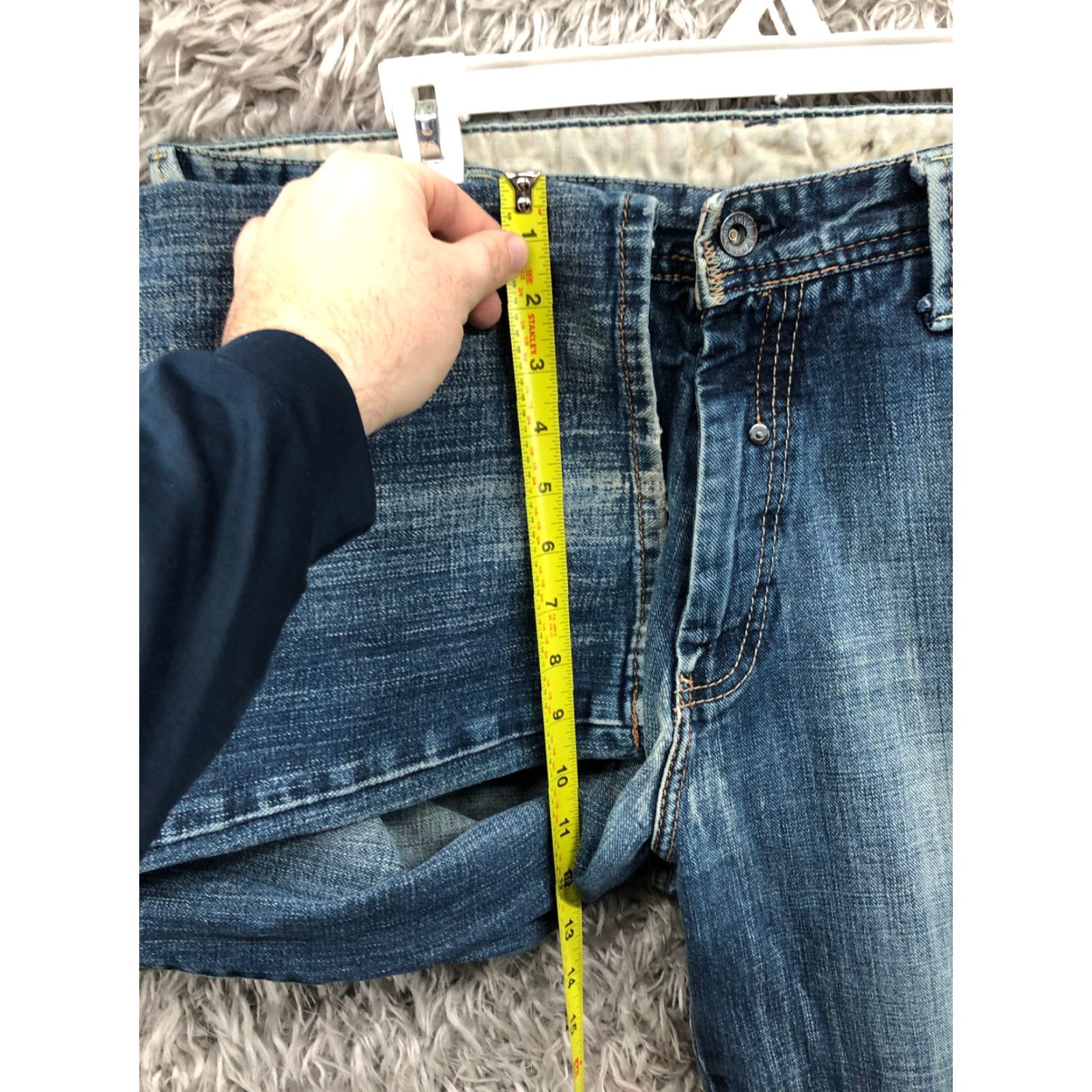 Vintage Mavi Jeans Size 34x34 Mens Mid Rise Straight Leg Dark Wash Blue Denim Jeans Size US 34 / EU 50 - 4 Thumbnail