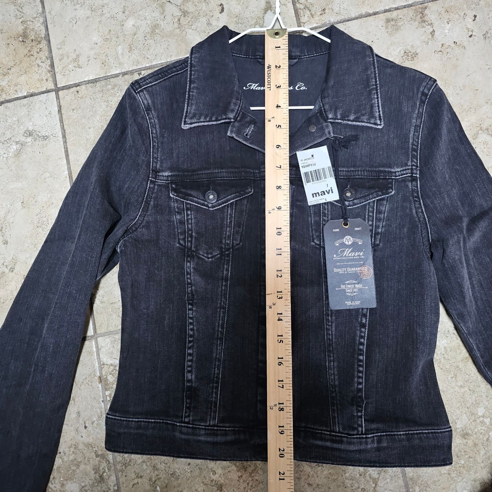 Mavi NWT Mavi Jeans Black Denim Jacket Sample Size Small Size S / US 4 / IT 40 - 10 Thumbnail